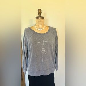 Faith Crew Neck Sweat Shirt